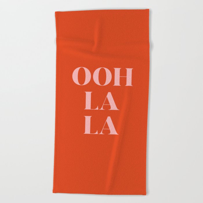 Ooh La La Beach Towel