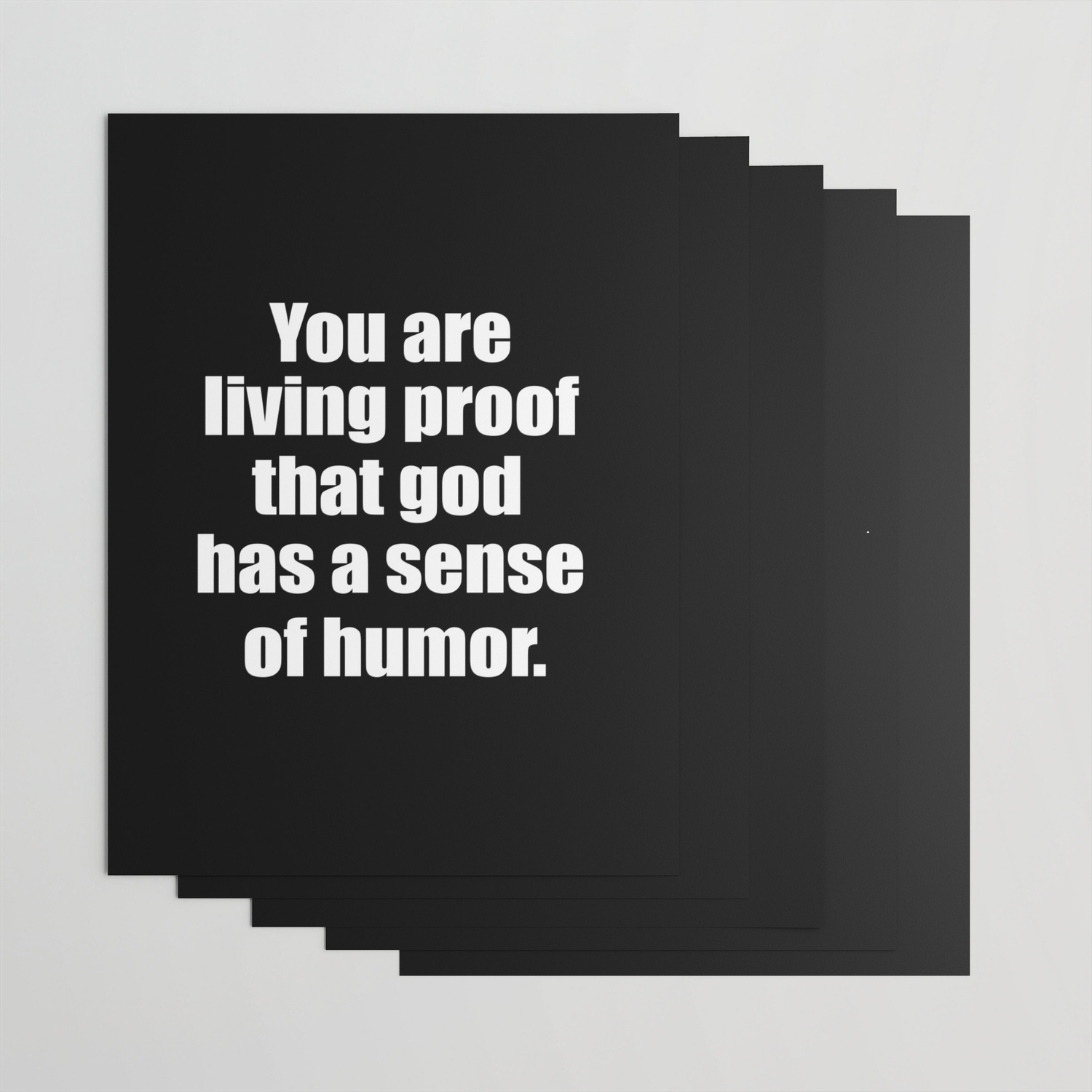 Téléchargement gratuit Images Living Proof God Has A Sense Of Humor Funny Quote Wrapping Paper actualisé salutations