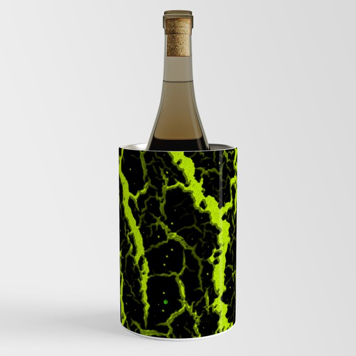 Cracked Space Lava - Lime Yellow Wine Chiller