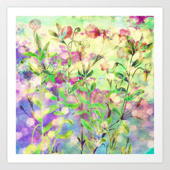 simple flowers Art Print