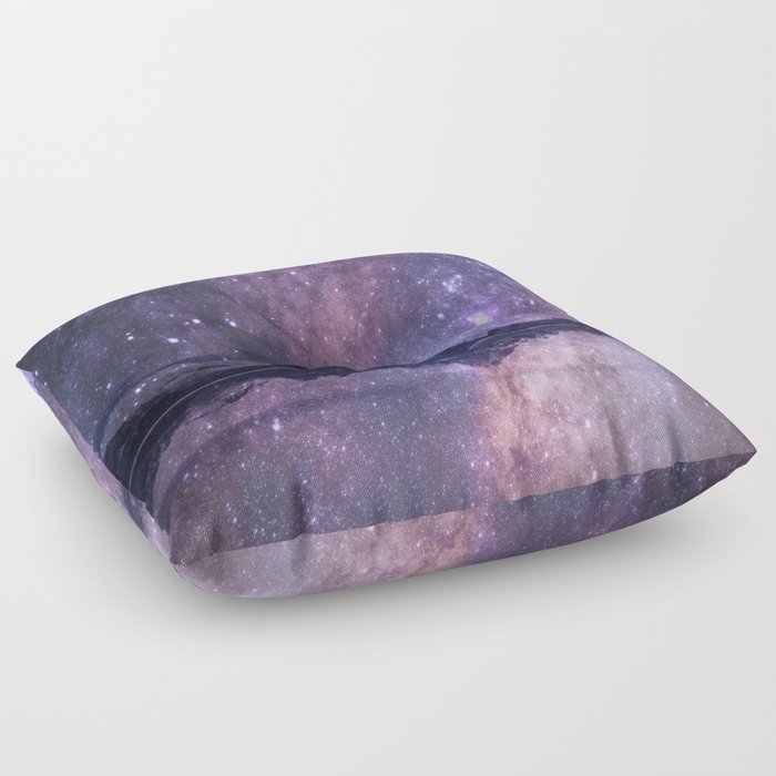 Space and time Floor Pillow