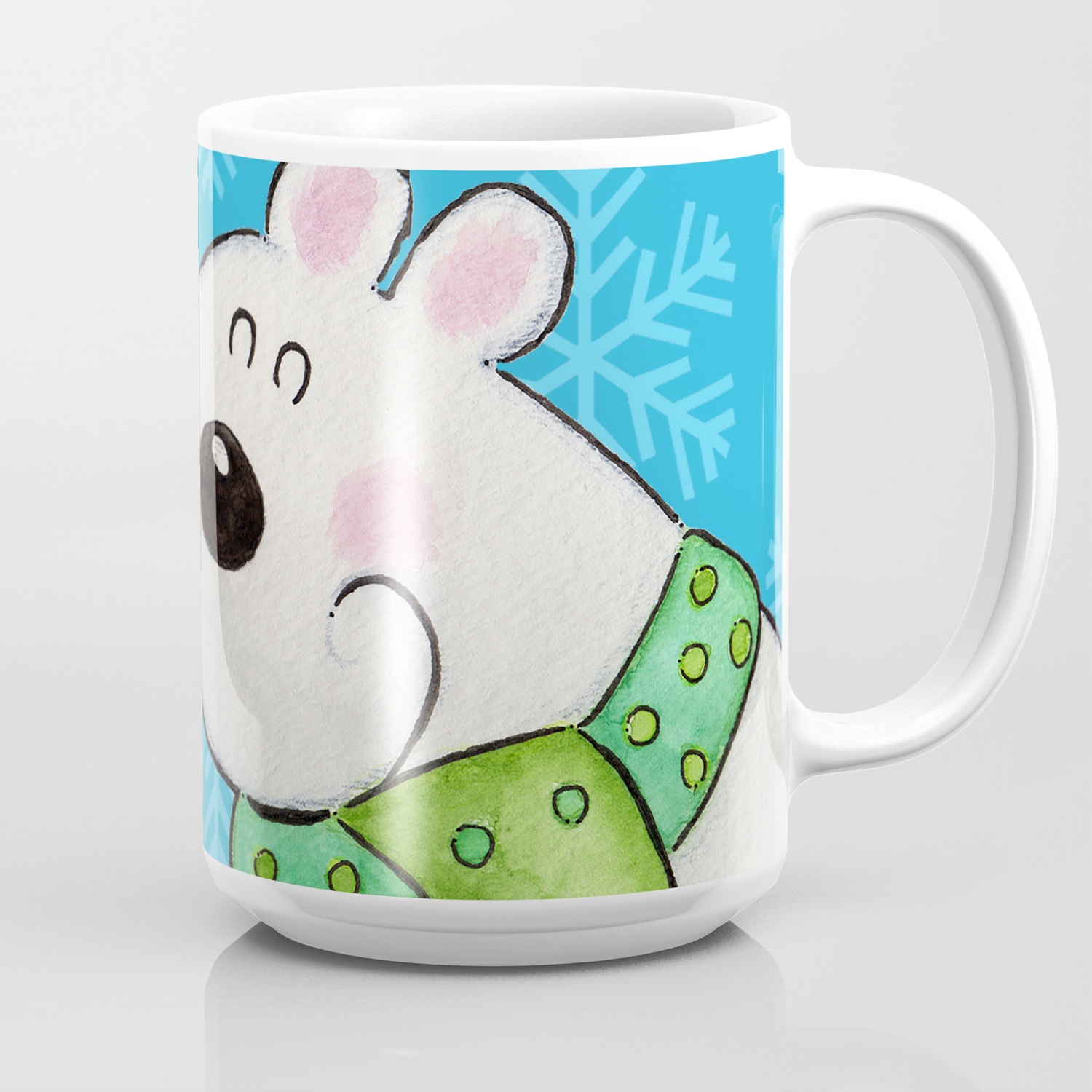 Hot Cocoa Polar Bear Coffee Mug By Ruthmillercreative Society6