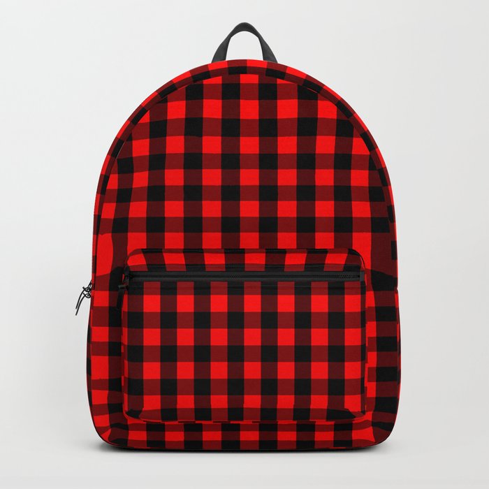Red and 2025 black checkered backpack