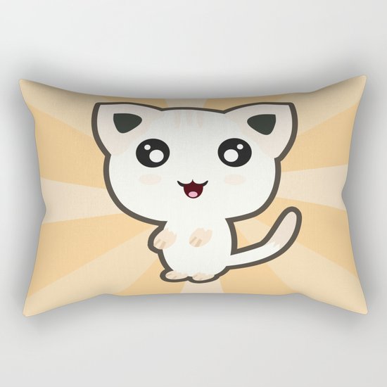 Kawaii Cat Rectangular Pillow