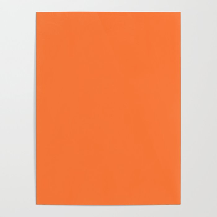 French Marigold Orange Poster