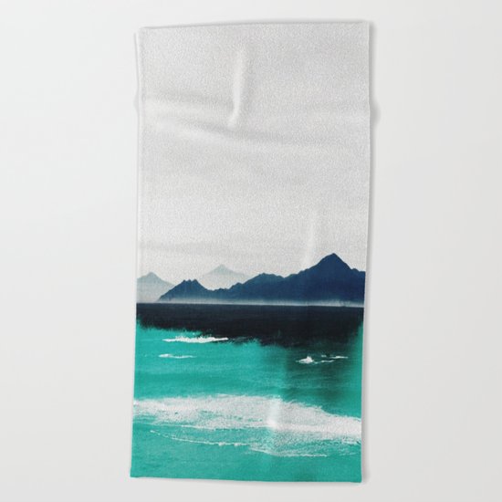 Blue coast Beach Towel