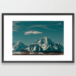 Oxbow Bend in Turquoise - Grand Teton National Park, Wyoming Framed Art Print