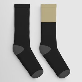 letter K (Sand & Black) Socks