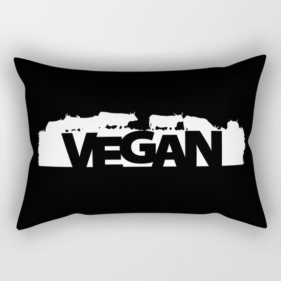 VEGAN Herbivores Rectangular Pillow