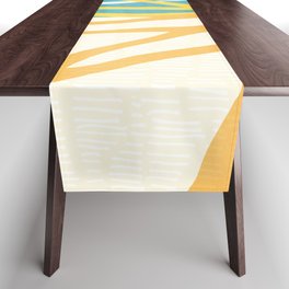 Happy Summer Abstract Table Runner