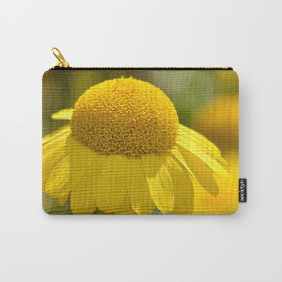 Yellow flower macro 253 Carry-All Pouch