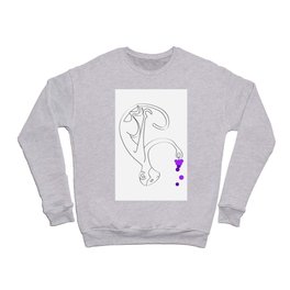 A Lazy Jungle Day -  Minimal Lines Crewneck Sweatshirt