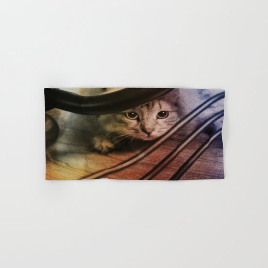 Crouching Kitty Hand & Bath Towel