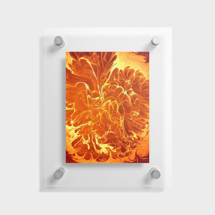 Neural Flames Floating Acrylic Print