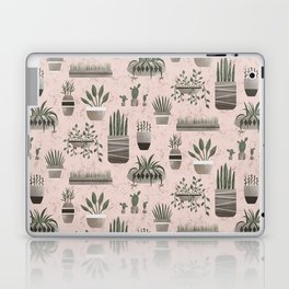 Zen Plants Pink Pattern Laptop & iPad Skin