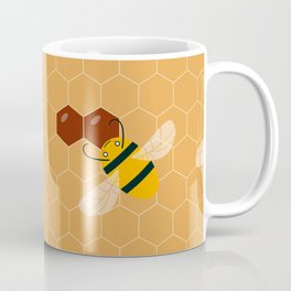 Cute Honeybees in the hiveseamless pattern Coffee Mug