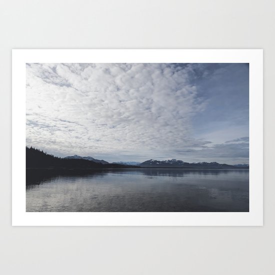 Lake and mountains - High and low - Landscape Photography Art Print