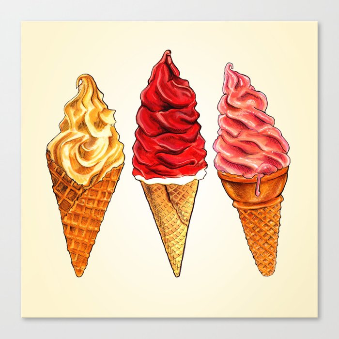Ice Cream - Soft Serve Canvas Print