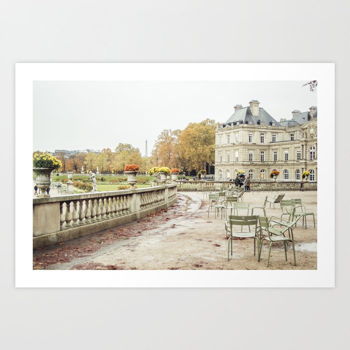 Jardin du Luxembourg Paris - France Travel Photography in Autumn | Europe  Art Print