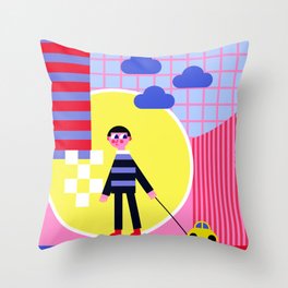 My own taxi Throw Pillow