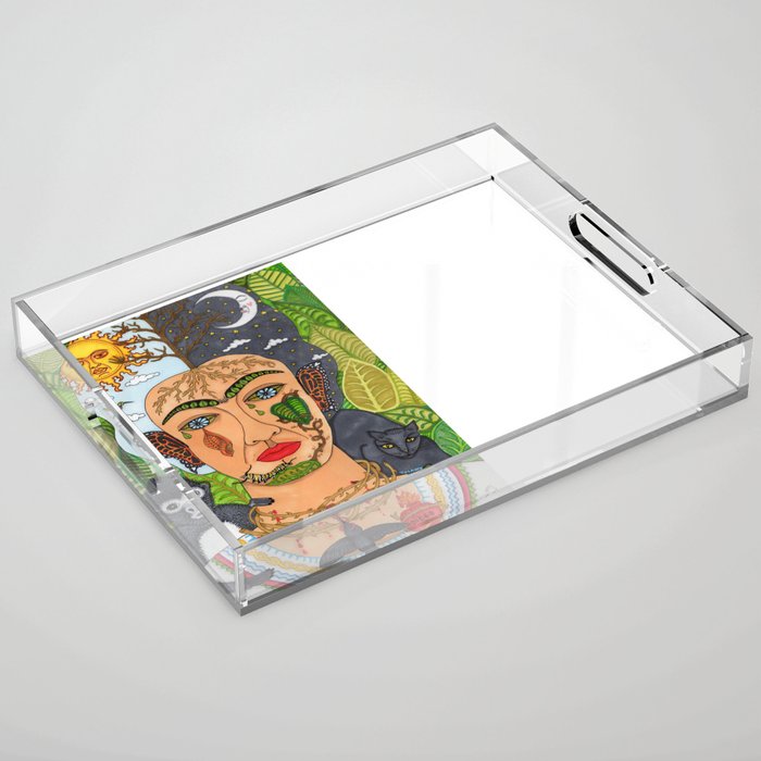 Frida Kahlo Monarca Acrylic Tray