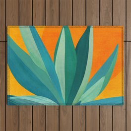 West Coast Sunset With Agave Outdoor Rug