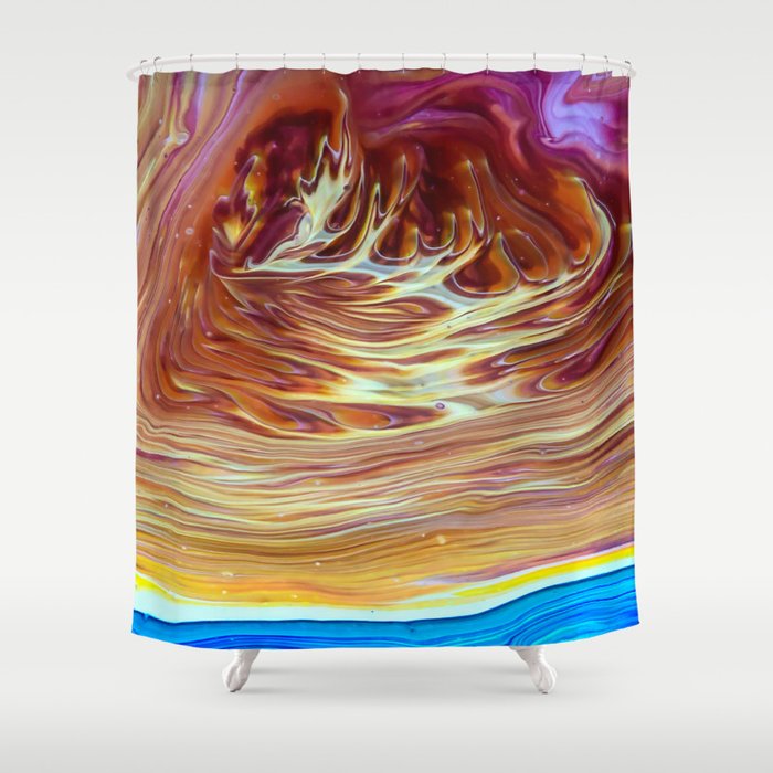 Fire and Water 3 - Fire Shower Curtain