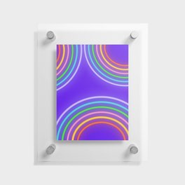 Neon Rainbow  Floating Acrylic Print