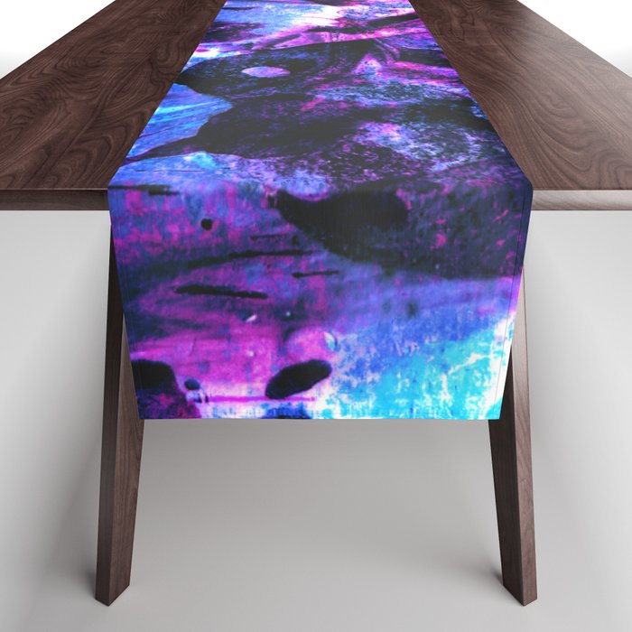 Dark Night Of The Soul Abstract Table Runner