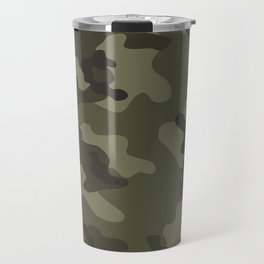 vintage military camouflage Travel Mug