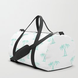 Seafoam Palm Trees Pattern Duffle Bag