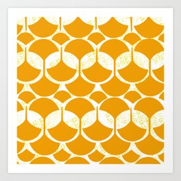 ZucyakSa Midcentury Geometric Marigold Art Print