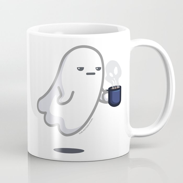 Graveyard Shift - Cute Ghost with Coffee Coffee Mug