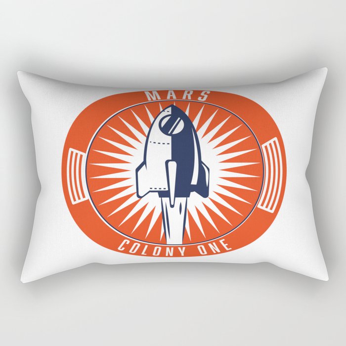 Mars Colony One logo Rectangular Pillow