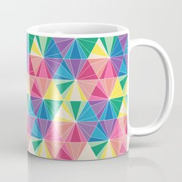 Bright Geometric Honeycomb Hexagon Pattern Mug