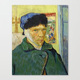 Self-Portrait With Bandaged Ear, 1889 by Vincent van Gogh Canvas Print