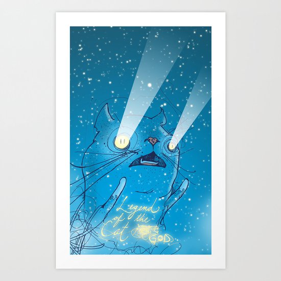 Legend of the Cat God Art Print