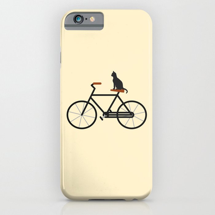 Cat Riding Bike iPhone Case by EvilTalkingHam Society6