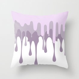 Drip Drip Drip - Purple Throw Pillow