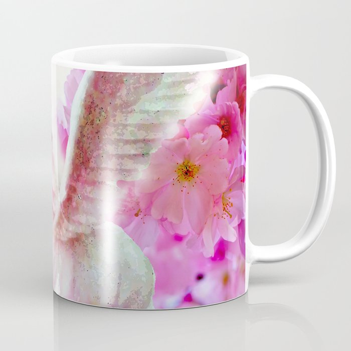 Horse Pink Fantasy Cherry Blossoms Coffee Mug