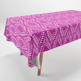 Pink Filigree Lace Tablecloth