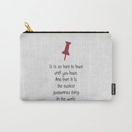 Paper 04 Carry-All Pouch | Romantic, Book, Minimal, Leave, Minimalist, Typography, Movie, Digital, Graphicdesign, Quote 