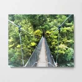 Is this your real path? The Bridge in Wild Rainforest Metal Print