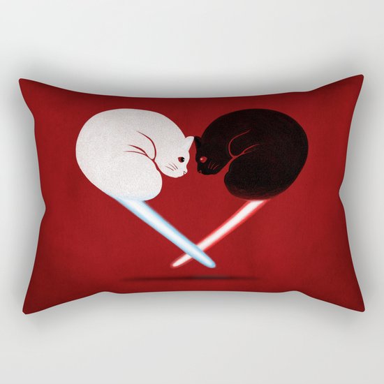 Lightside vs Darkside Rectangular Pillow