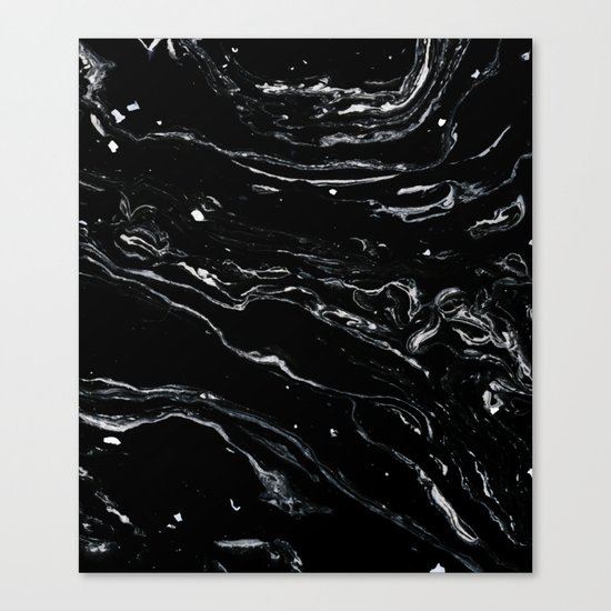 Black Marble Space #society6 #decor #buyart Canvas Print