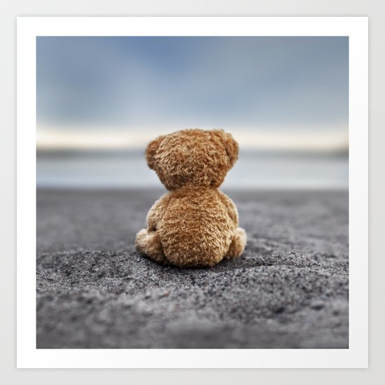 Teddy Blue Art Print