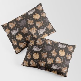 The year of big cat cubs - dark Pillow Sham