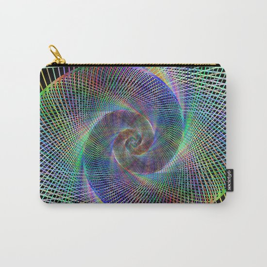 Fractal spiral Carry-All Pouch