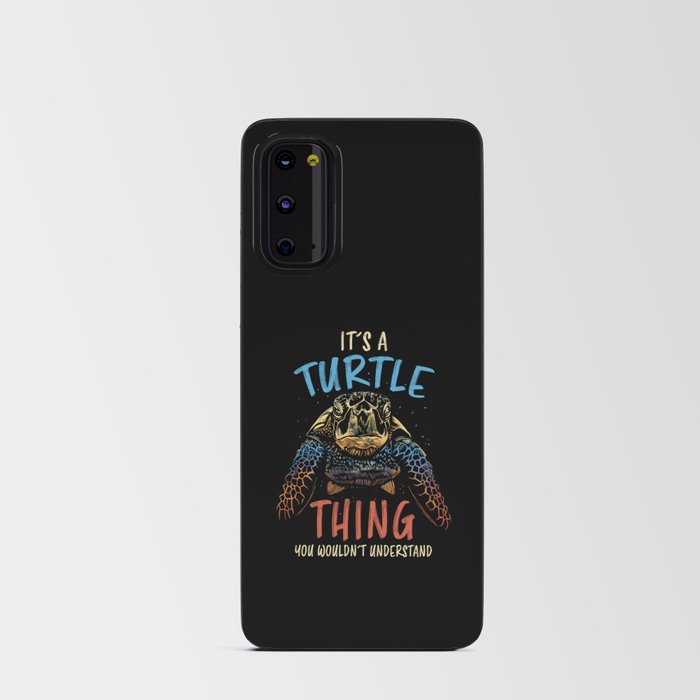 Turtle Aquarium Funny Turtle Owners Gift Android Card Case