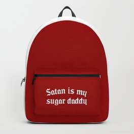 Satan Sugar Daddy Funny Quote Backpack